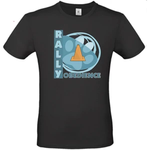 Rally Obedience mancsos fekete férfi póló