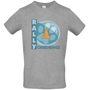 Rally Obedience mancsos szürke férfi póló