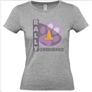 Rally Obedience Mancsos szürke női póló