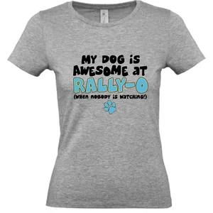 Rally-o szürke női póló 